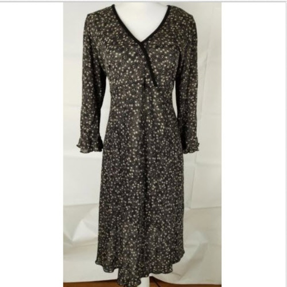 Mimi Maternity Dresses & Skirts - NWT Mimi Maternity Dress Sz M Black Tan Floral